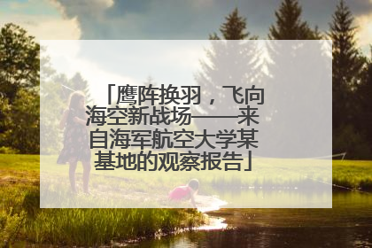 鹰阵换羽，飞向海空新战场——来自海军航空大学某基地的观察报告