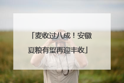 麦收过八成！安徽夏粮有望再迎丰收