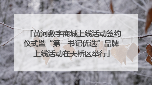 黄河数字商城上线活动签约仪式暨“第一书记优选”品牌上线活动在天桥区举行