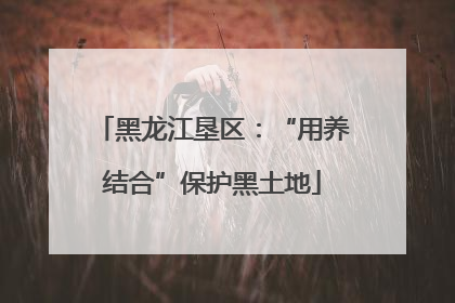 黑龙江垦区：“用养结合”保护黑土地
