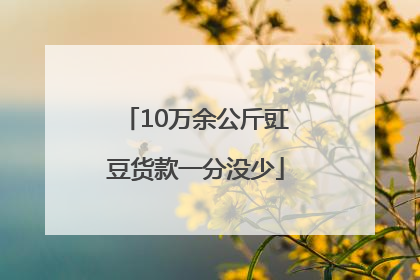 10万余公斤豇豆货款一分没少