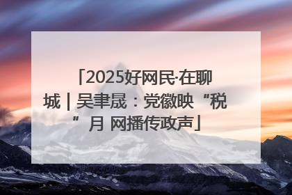 2025好网民·在聊城｜吴聿晟：党徽映“税”月 网播传政声