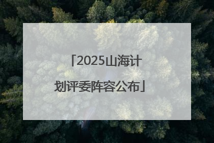2025山海计划评委阵容公布