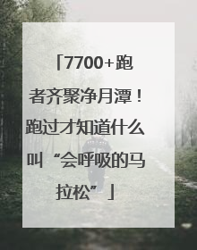 7700+跑者齐聚净月潭！跑过才知道什么叫“会呼吸的马拉松”