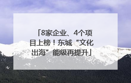8家企业、4个项目上榜！东城“文化出海”能级再提升