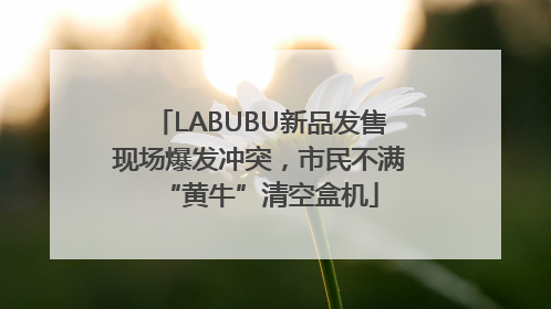 LABUBU新品发售现场爆发冲突，市民不满“黄牛”清空盒机